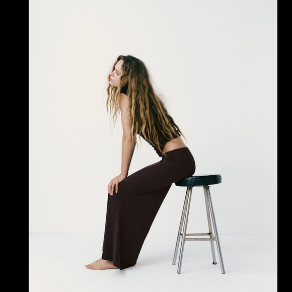 NWT ZARA LONG POLYAMIDE SKIRT - Picture 3 of 8